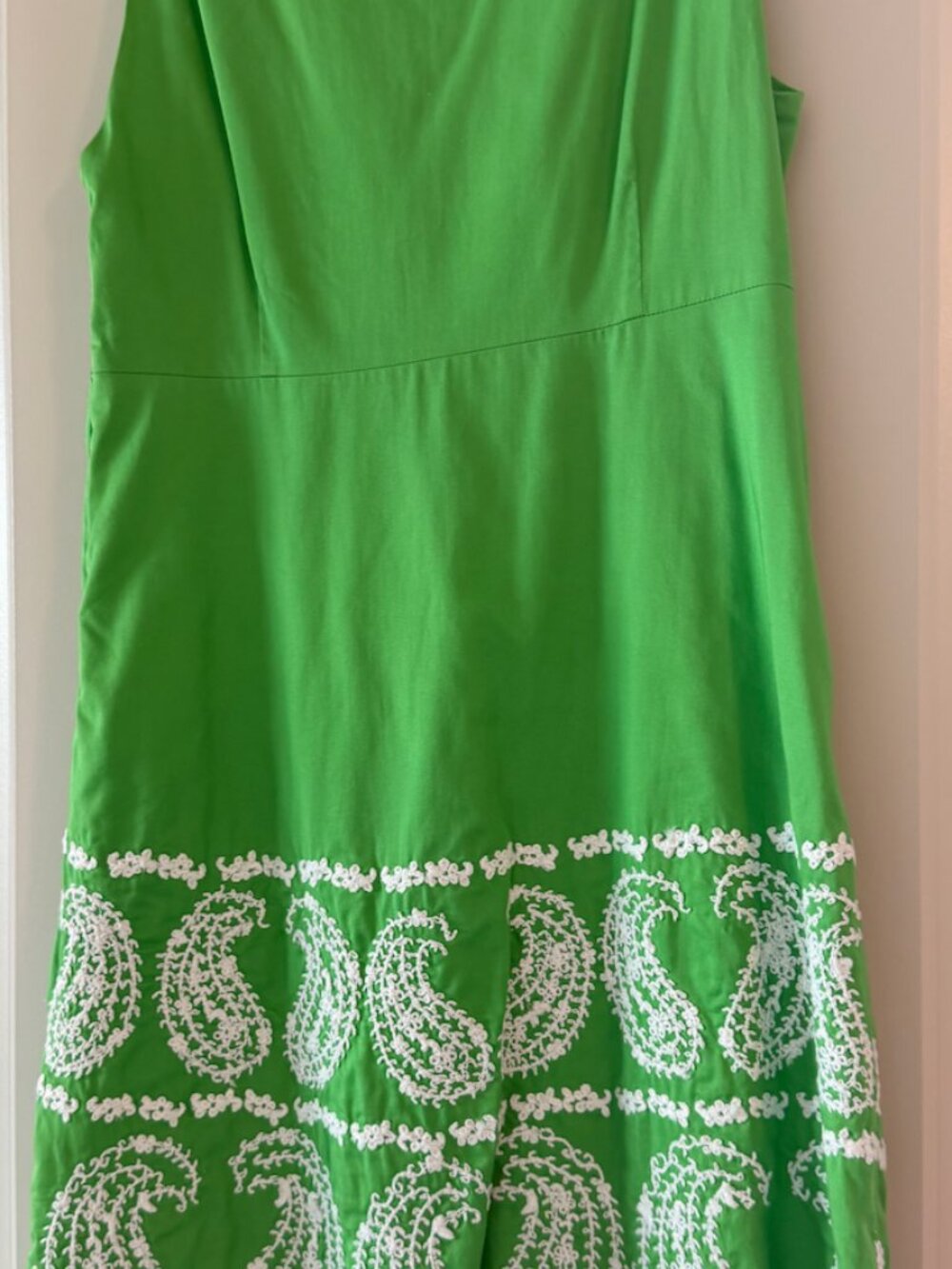 Lillly Pulitzer Green & White Embroidered Dress - Picture 3 of 4